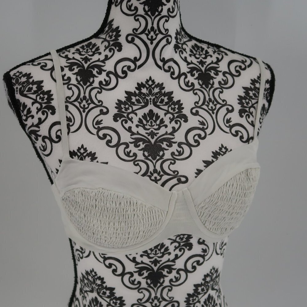 l*Space White Bikini Top Size Small NWT
